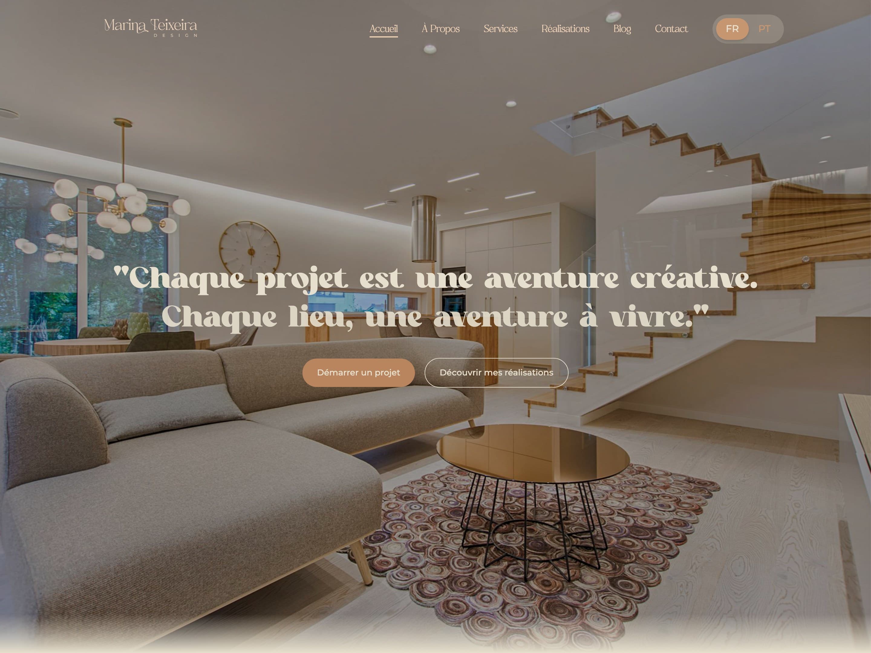 Site réalisé pour Marina Teixeira