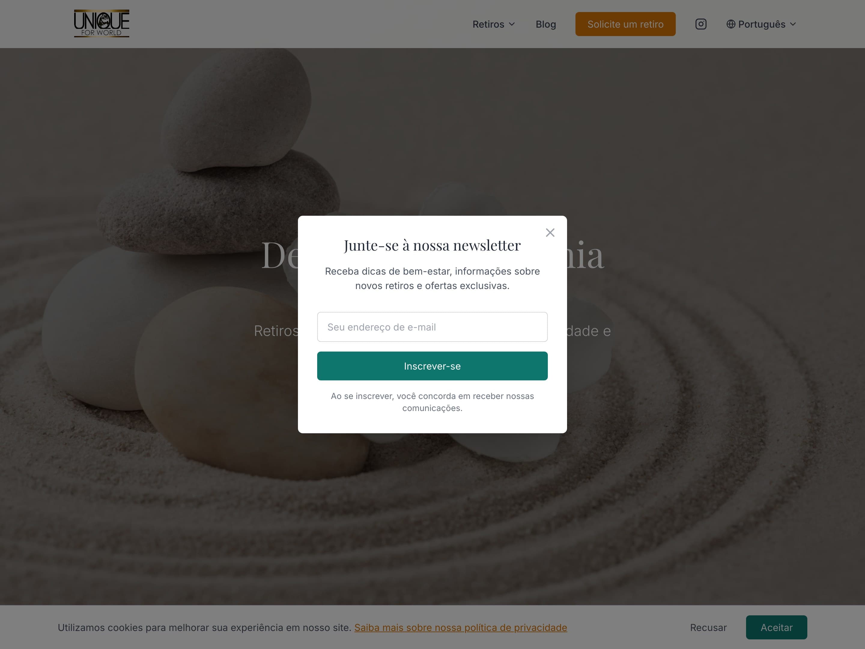 Unique4World, bien-être · site web réalisé par Kréa Studio